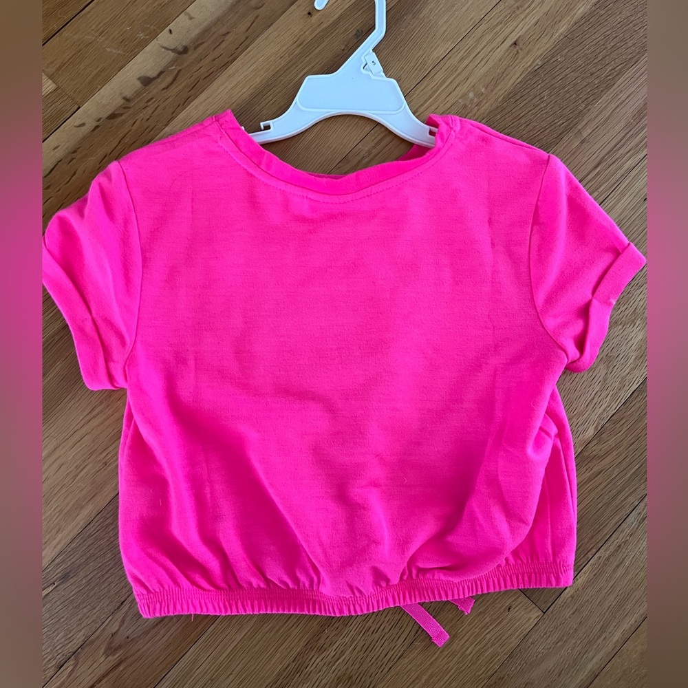 DISNEYWORLD Hot Pink Crop Tee - Picture 2 of 5